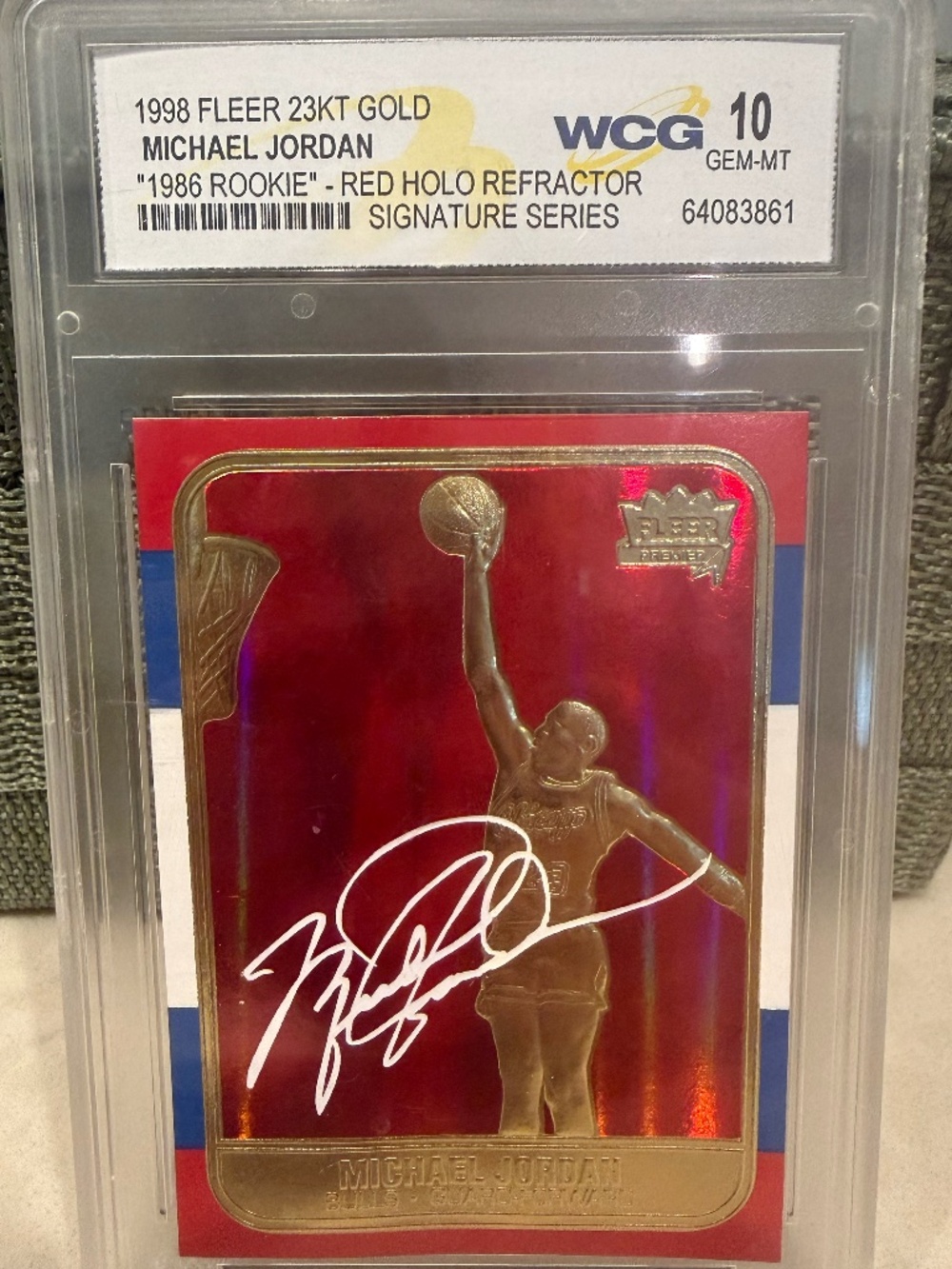 1998 Fleer 23KT Gold Michael Jordan Card